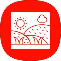 Grassland Vector Icon Design