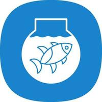 Fish bowl Vector Icon Design