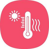 diseño de icono de vector de onda de calor