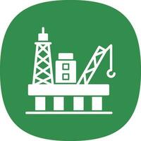 Oil platform Vector Icon Design