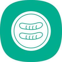 Sausage Vector Icon Design