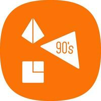 90s vector icono diseño