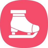 Ice skating Vector Icon Design