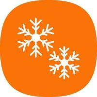 diseño de icono de vector de nieve