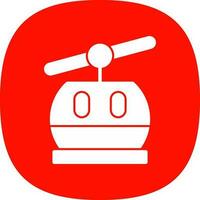 Ski lift Vector Icon Design