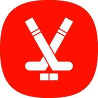 diseño de icono de vector de hockey