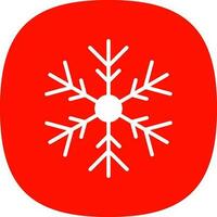 diseño de icono de vector de copo de nieve