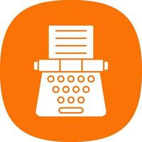 Typewriter Vector Icon Design
