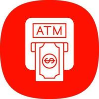 Atm machine Vector Icon Design