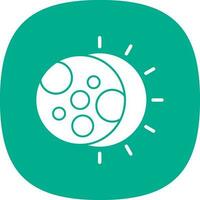 Eclipse Vector Icon Design