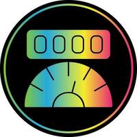 Mileage Vector Icon Design