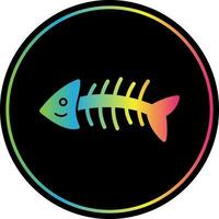 Fishbone Vector Icon Design