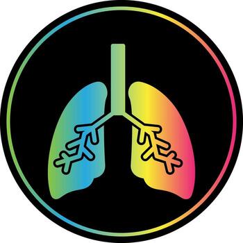 diseño de icono de vector de pulmones