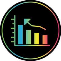 Bar graph Vector Icon Design