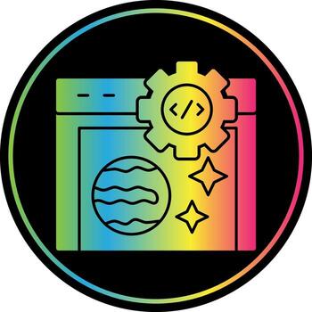 codificación vector icono diseño