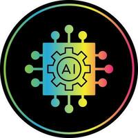 Artificial intelligence Vector Icon Design
