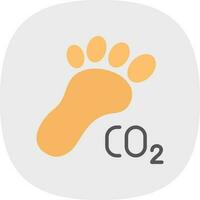 Carbon footprint Vector Icon Design