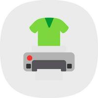 Dtg printer Vector Icon Design