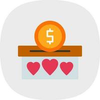 Donation Vector Icon Design