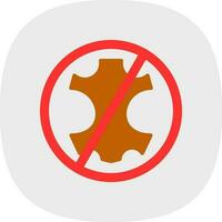 No leather Vector Icon Design