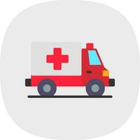 Ambulance Vector Icon Design