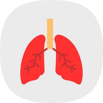 diseño de icono de vector de pulmones