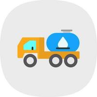 Tanker truck Vector Icon Design