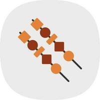 diseño de icono de vector satay