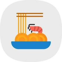 Pad thai Vector Icon Design