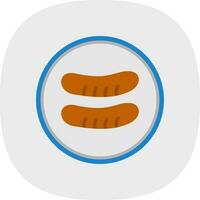 Sausage Vector Icon Design