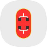 Skateboard Vector Icon Design