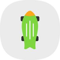 Skateboard Vector Icon Design