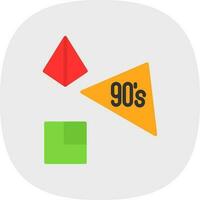 90s vector icono diseño