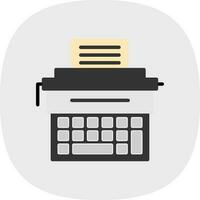 Typewriter Vector Icon Design