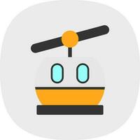 Ski lift Vector Icon Design