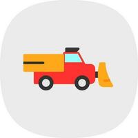 Snowplow Vector Icon Design