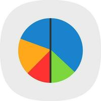 Pie chart Vector Icon Design