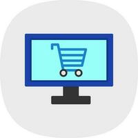 diseño de icono de vector de compras