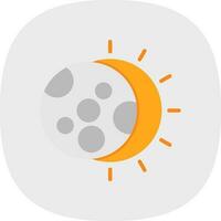 Eclipse Vector Icon Design