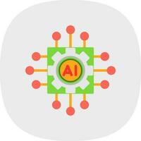Artificial intelligence Vector Icon Design