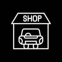 coche tienda vector icono diseño