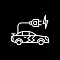 diseño de icono de vector de coche eléctrico