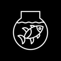 Fish bowl Vector Icon Design