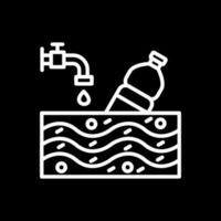 diseño de icono de vector de contaminación de agua