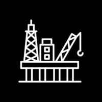 Oil platform Vector Icon Design