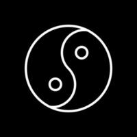 diseño de icono de vector de yin yang