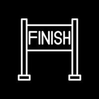 Finish line Vector Icon Design