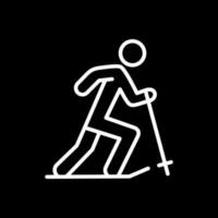 Skier Vector Icon Design