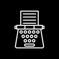 Typewriter Vector Icon Design