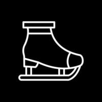 diseño de icono de vector de patinaje sobre hielo